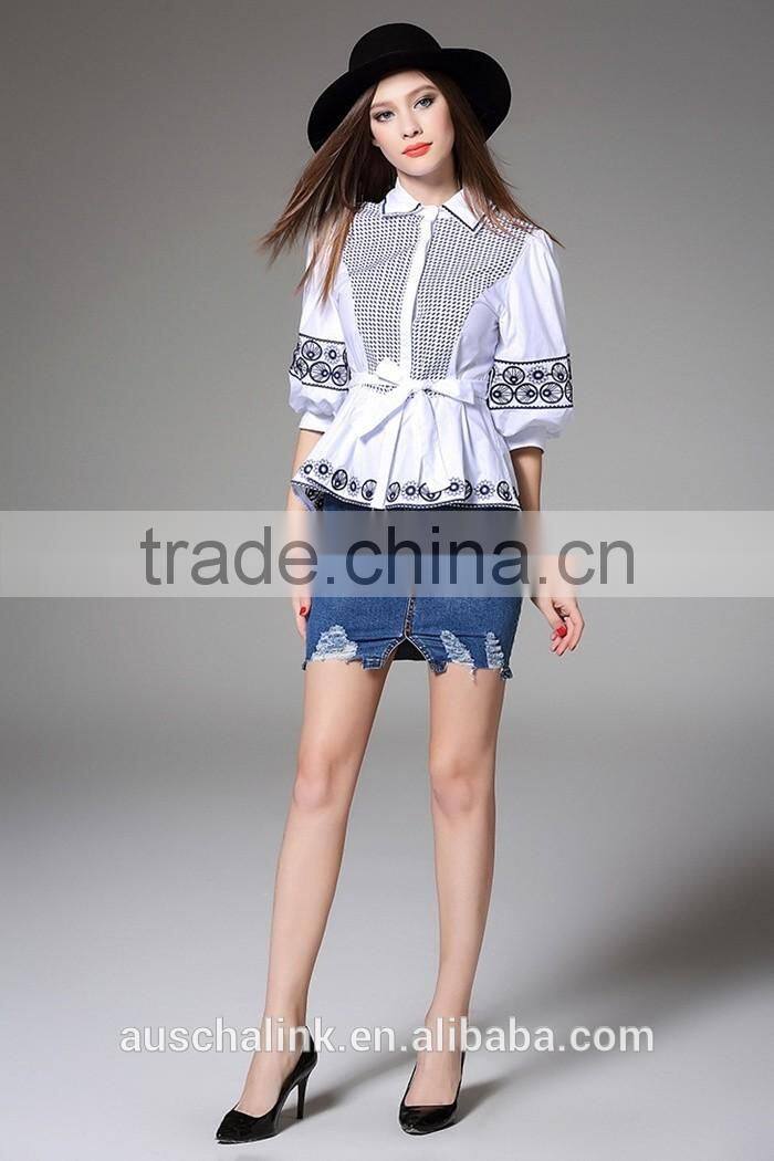 auschalink new style summer lady sexy ripped tight midi skirt pattern