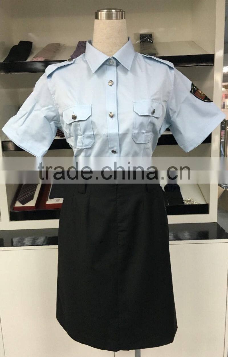 2015 Wholesale short sleeve ladies office suit uniform
