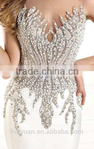 lux beaded sleeveless satin sexy bridal dress