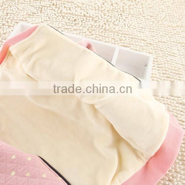 100%cotton designs long sleveens print thicken zipper jackets coat