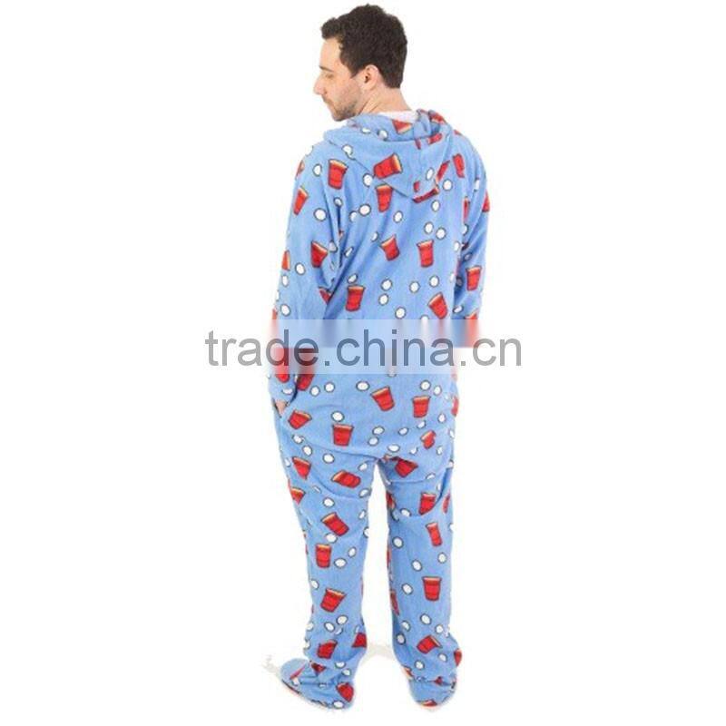 Custom adult footless pajamas onesie unisex stitch costume