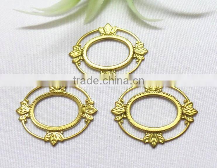 hollow brass flower jewelry hair DIY accessories