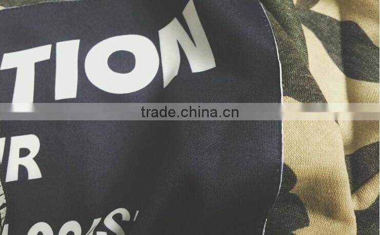 Wholesale Long sleeve Camo Hoodie T Shirts with custom printing