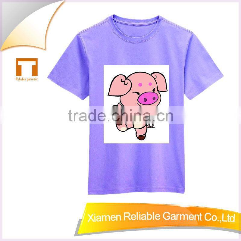 Hot!2016 fashion 100% cotton kid's fashion t-shirt animal pattern