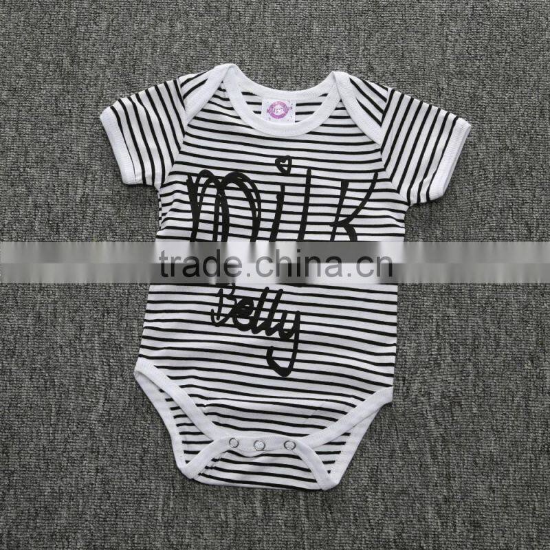 Infant Cute Baby Kids Clothes 1 Set Check Short Sleeve Romper