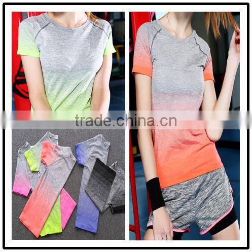 2016 sport women's t shirt short sleeve