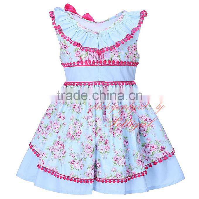 red tassel girl child dress baby wear clothes