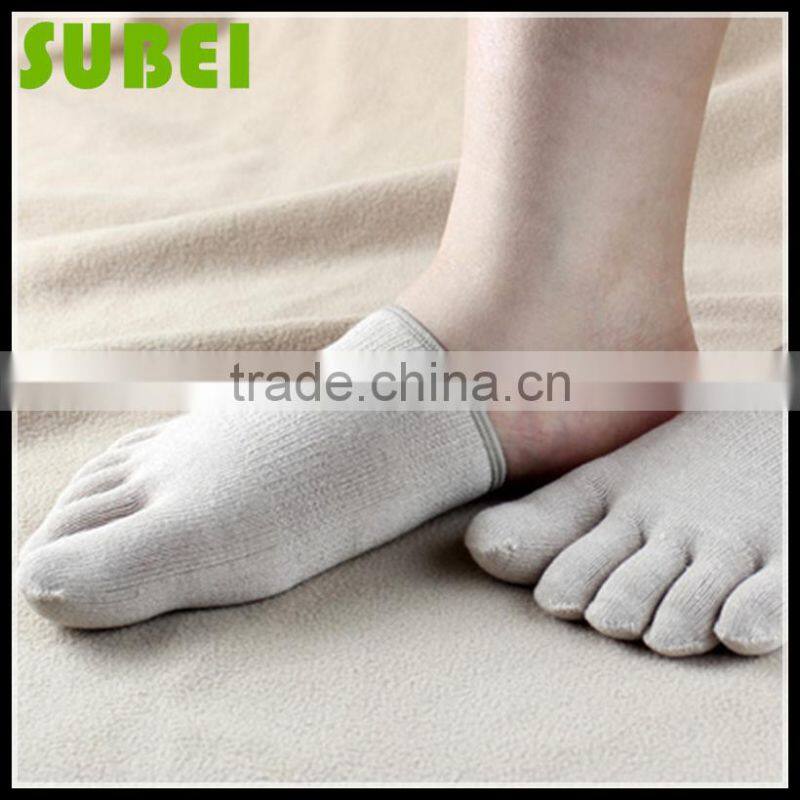 Lovers five fingers sweat-absorbent pure cotton socks