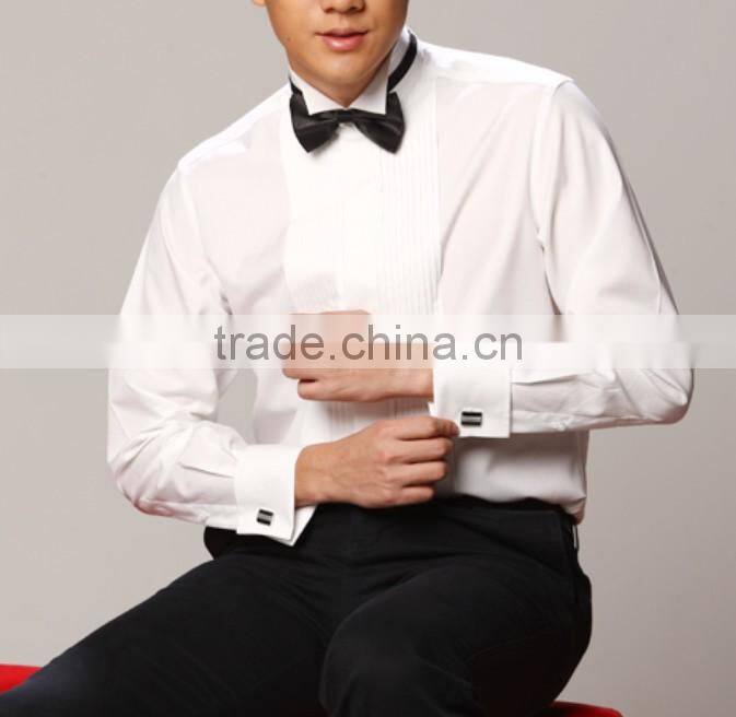 mens long sleeve wing tip collar tuxedo shirt