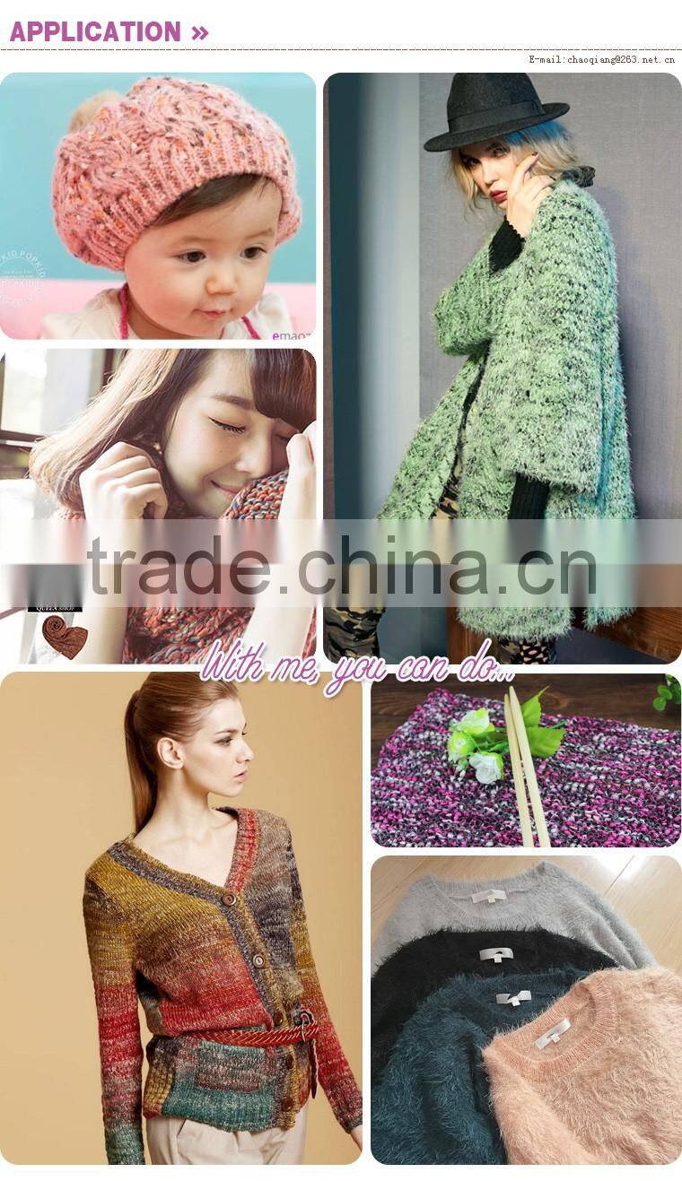 dyed fancy viscose bamboo fiber blended yarn