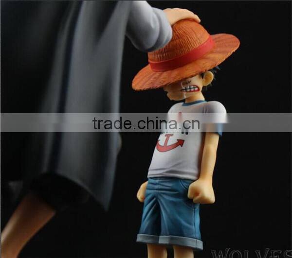 Wholesale one piece Luffy&Shanks pvc action figure