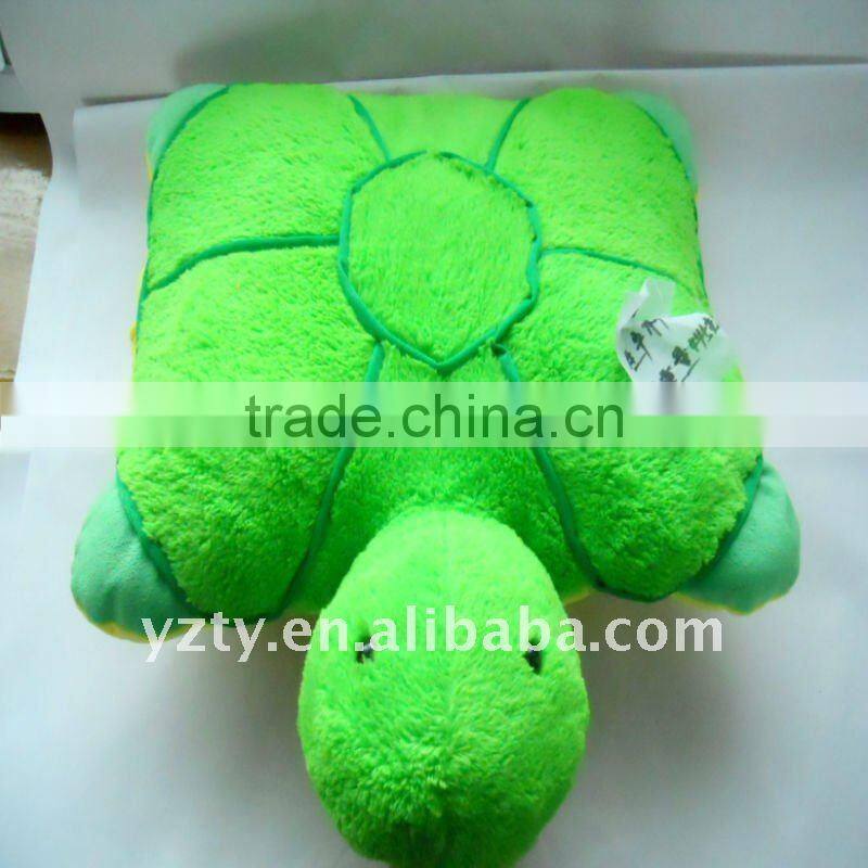 factory supply cute plush turtle pillow &plush animal pillow