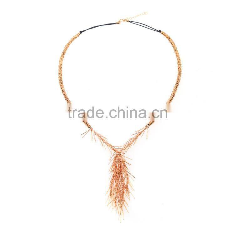 2015 fashion metal chain necklace Circle Necklace285