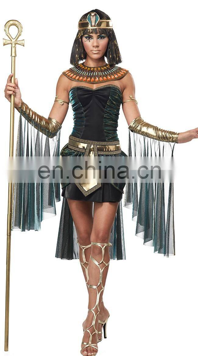 Egyptian Goddess fancy dress Costume Plus Size Cleopatra Halloween Costume AGC221