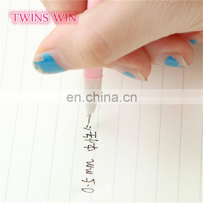 New design korean stationery promotional office school cute fancy multicolor plastic pens gel ink pen with custom logo