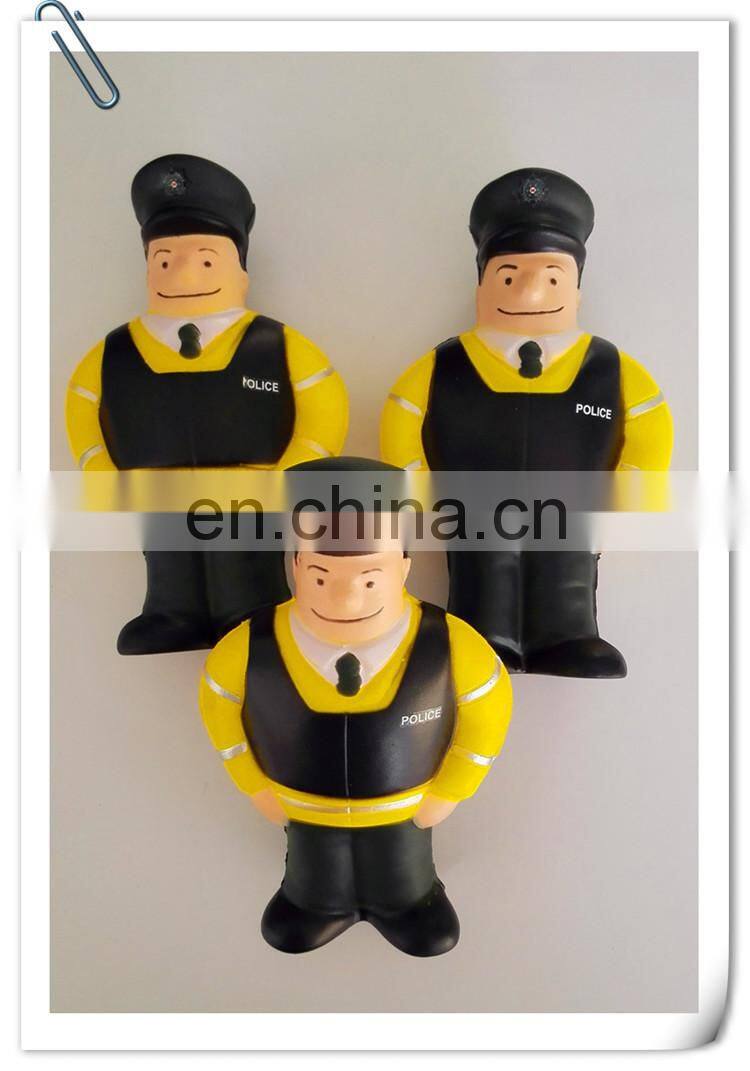 new hot sale high quality PU stress ball police funny toy/customed PU promotional gift