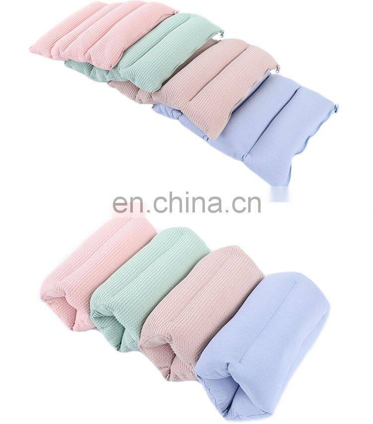 New design Chinese dining chair cushions beige four folded multi function polystyrene folding seat cushion with zipper