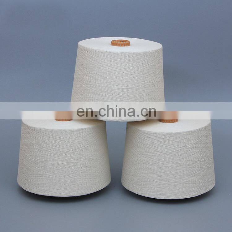 Best free samples stock white 100% cotton knitting yarn for socks
