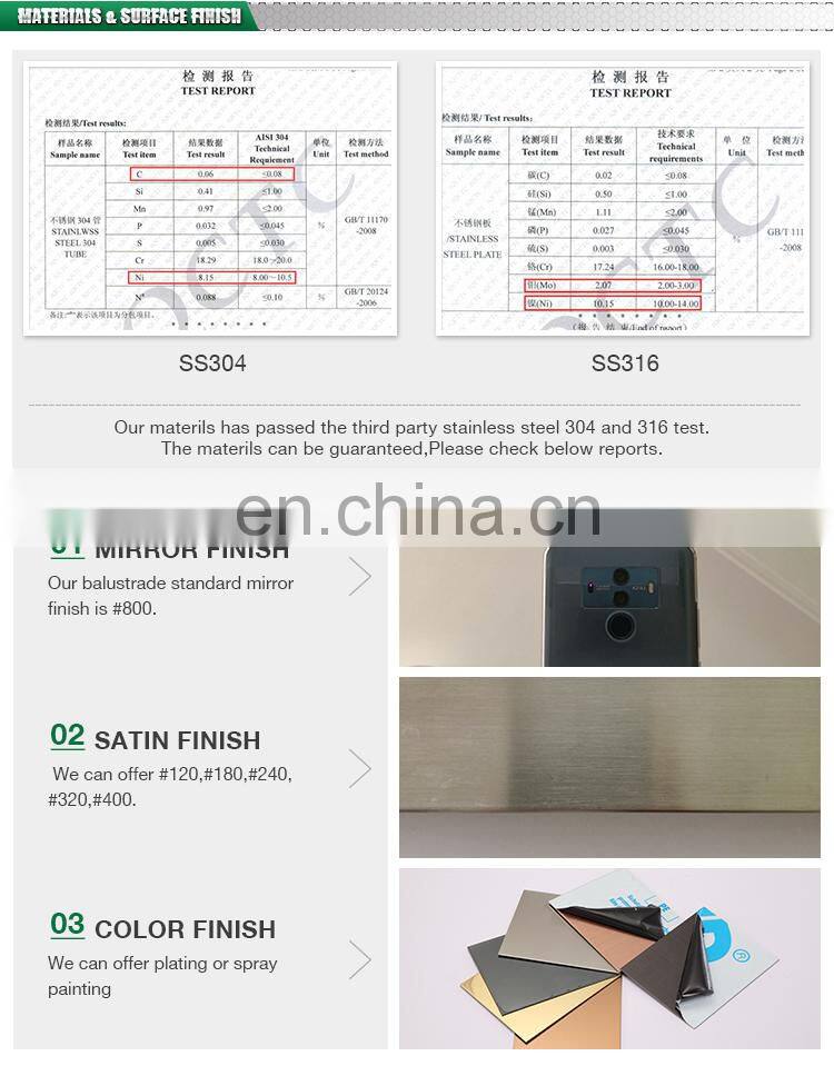 China Top 5 Glass Handrail Manufacturer Modern Design Stainless Steel Glass Railing Model Interior Stair Tempered Glass Railings