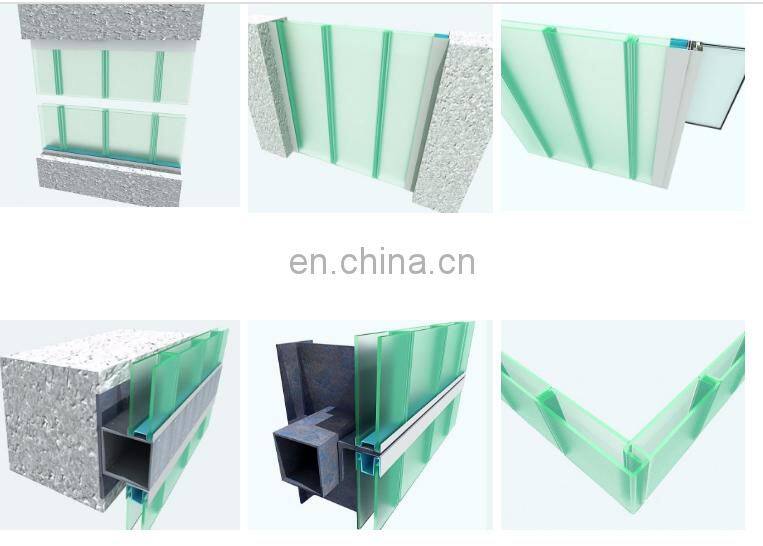 Customized high quality u shape u glass
