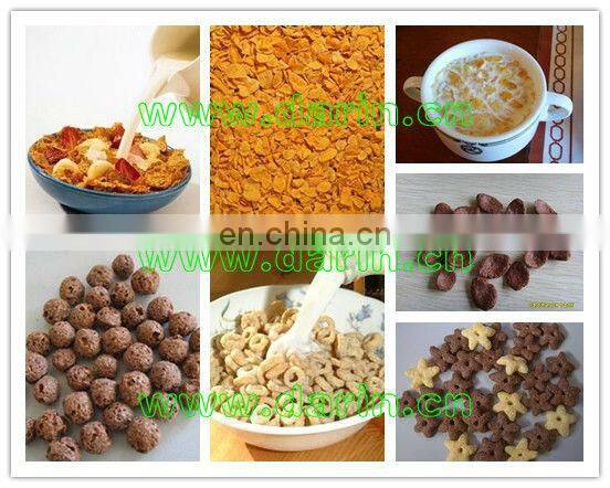 Darin Machinery extruder corn flakes breakfast instant puff cereal snacks food making machine production processing line