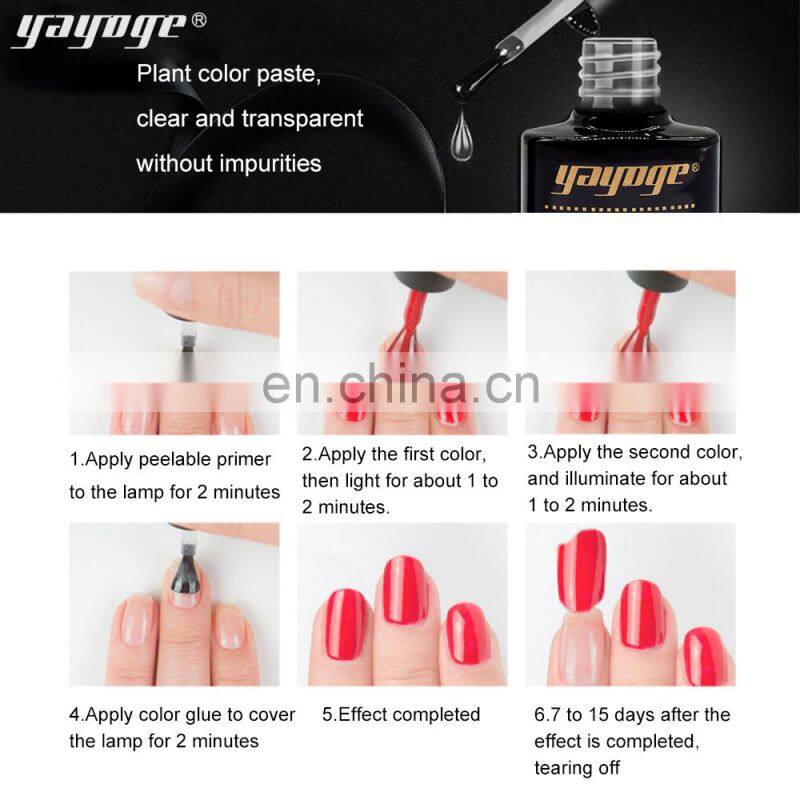 Long Lasting Peel Off 3 In 1 One Step Color Uv Gel Nail Polish Pen