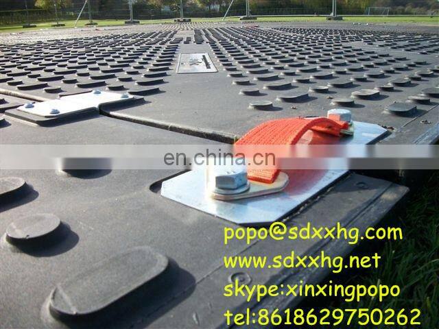 hard rigid plastic anti-slip ground access mats for construction/oil platform