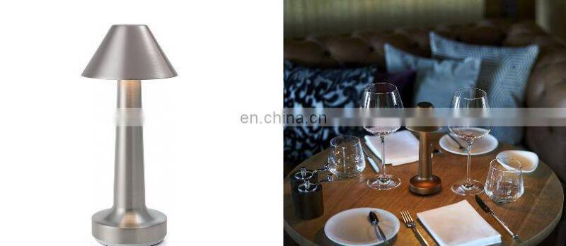 2019 amazon cafe hotel restaurant decorative wireless dimmable table lamp