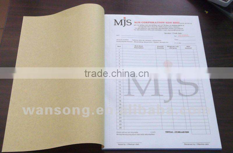 Quickly printing service of invoice printing , carbonless invoice book