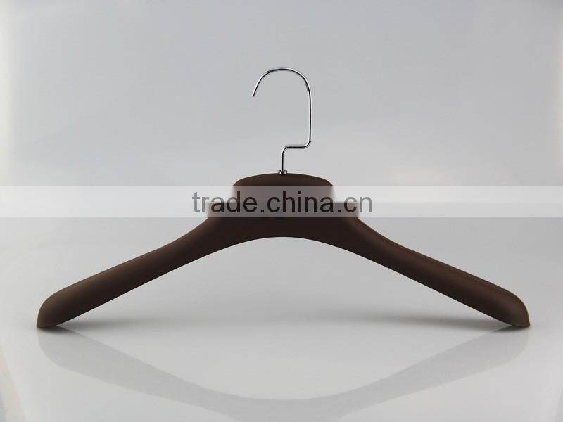 HA6932 antislip plastic hanger coat rubber coated hanger