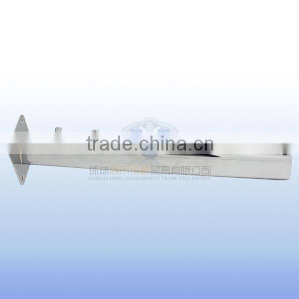 Metal chrome wall-mounted display hook