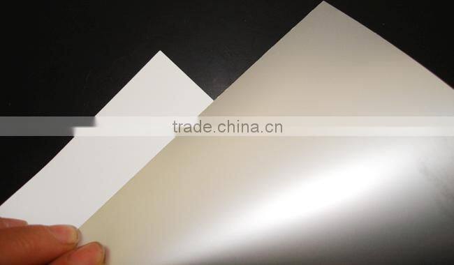 roll up media silver back PET film 160mic