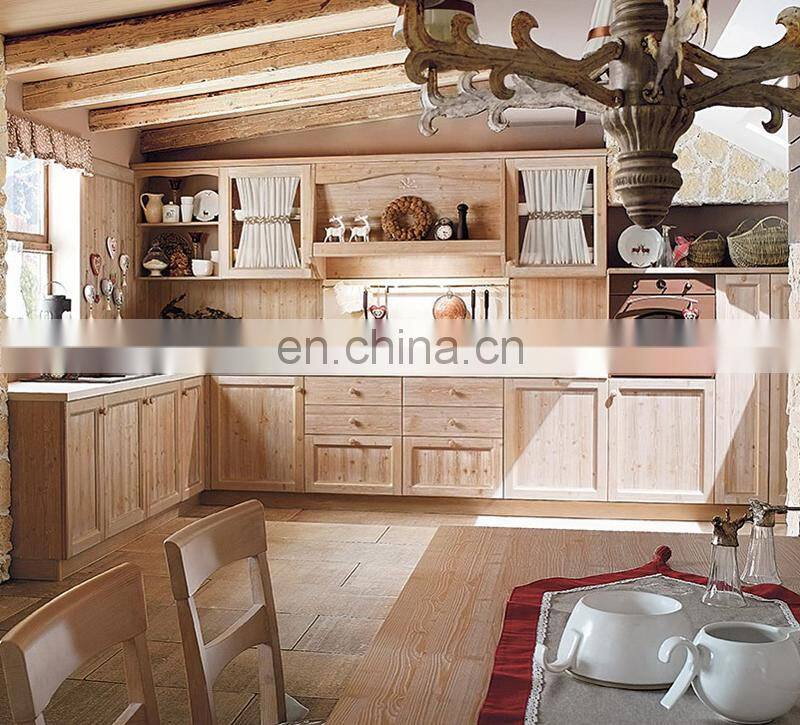 Modern Custom Solid Wood Kitchen Cabinet PVC Furniture Set for Modular House