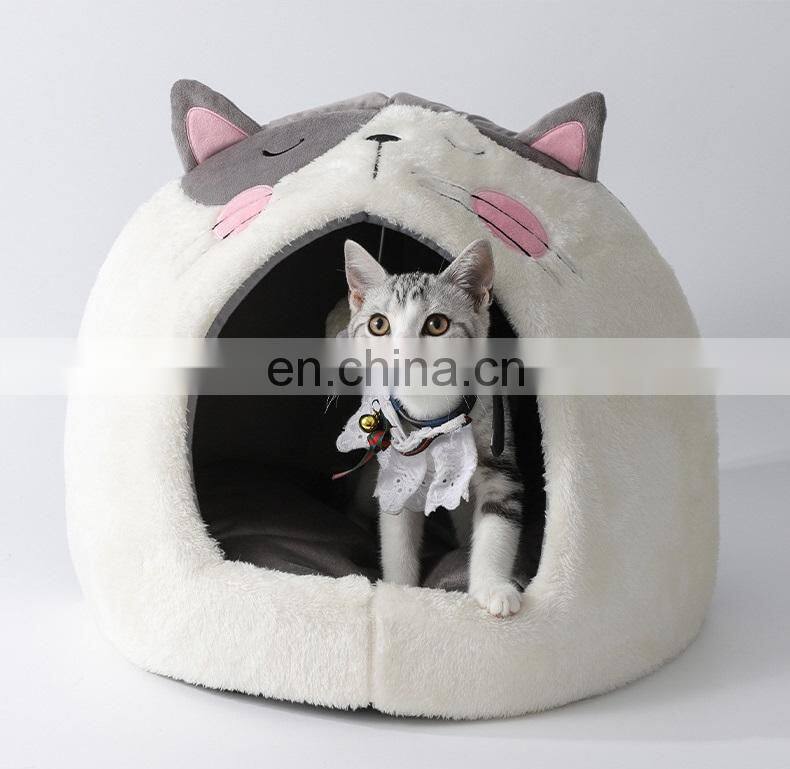 Wholesale Modern House-Shaped easy wash small cheap comfortable felt house pet for Cat Dog