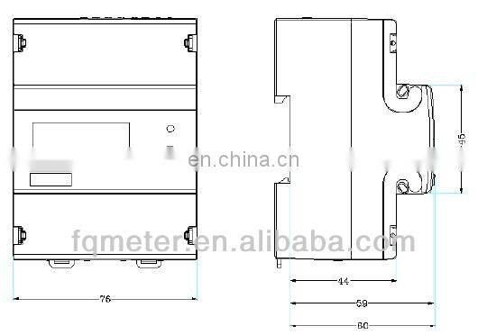EM413 single phase analog kWh watt meter count meter