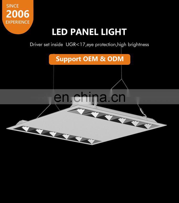 Commercial Eye Protection Square Dimmable Indoor Home School Hospital 15W 40W 60W LED Panel Lamp