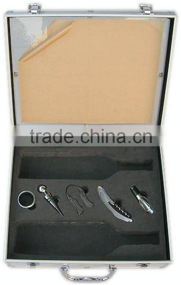 aluminum profile fireproof shell aluminum wine bottle display cases tool box with lock