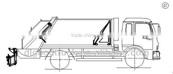 Dongfeng 4x2 Furuika small garbage collection compression truck