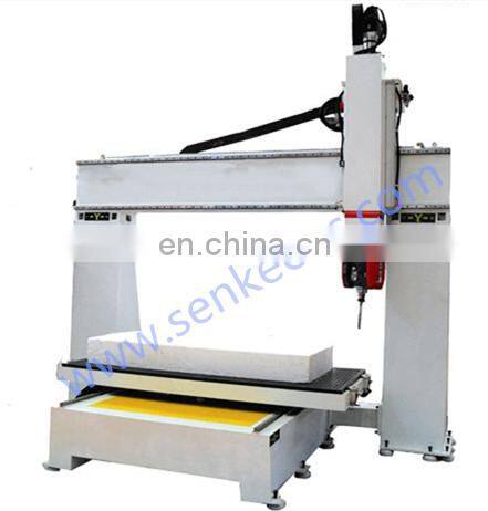 Table Moving Type 5 axis cnc router for wood foam stone mould sculpture statue