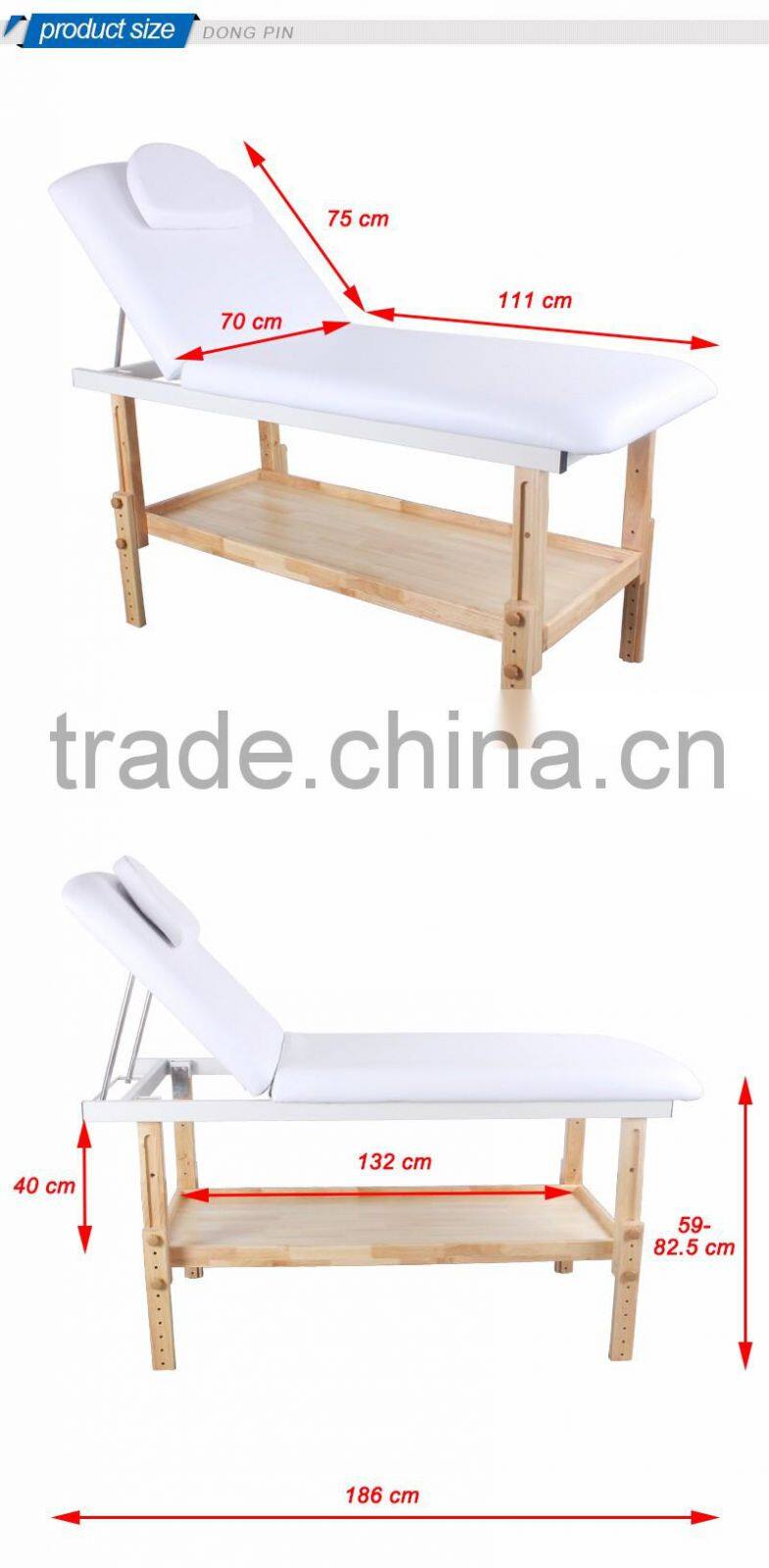 beauty salon furniture wooden facial bed