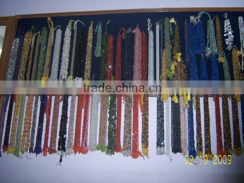 Emerald faceted precious and semi precious stones sapphire beads