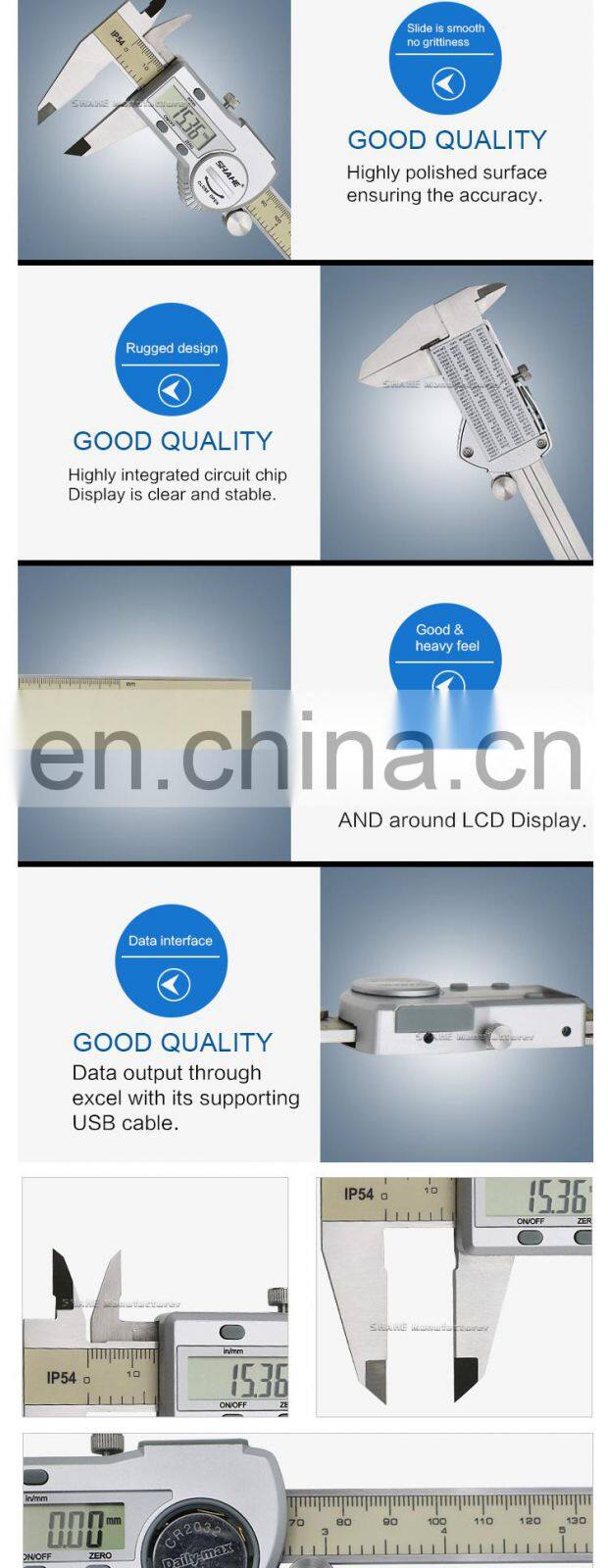 shahe Messschieber Steel Digital Vernier Caliper Micrometer Digital Caliper 0-150 mm Electronic Caliper Paquimetro Digital