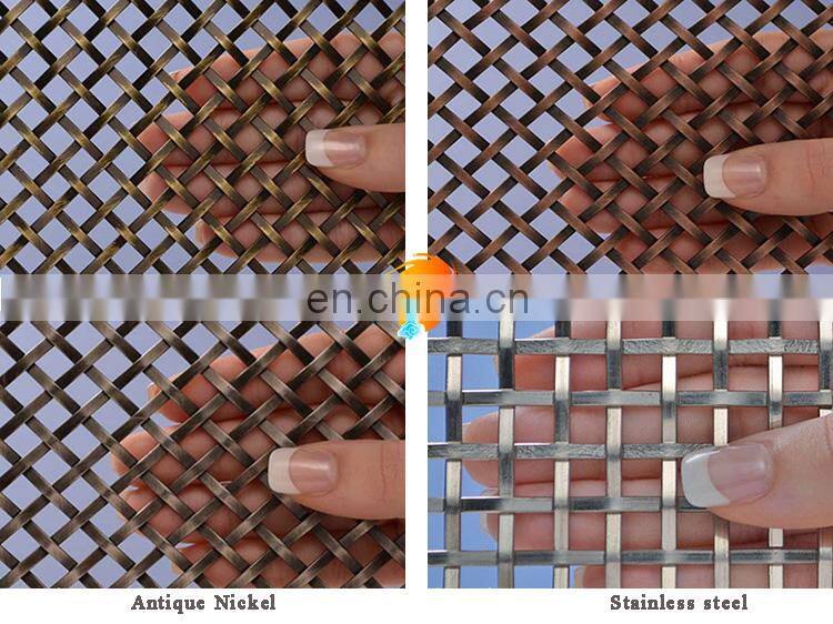 metal decorative flat wire screen mesh Custom-made specifications