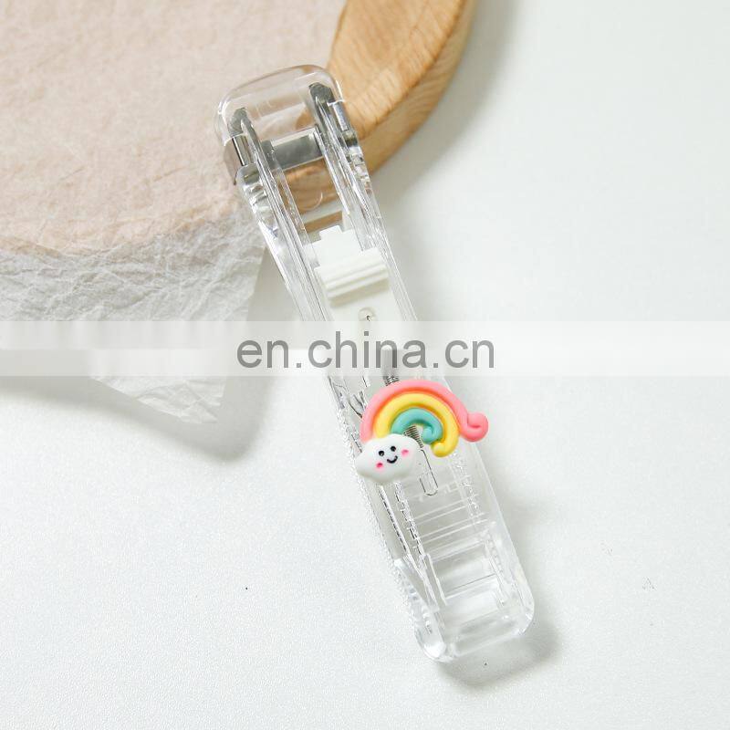 New Push Clip Stapler Staple Remover Binder Push Clamp Tape Dispenser Paper Clips Office Supplies Set Desktop Supplies