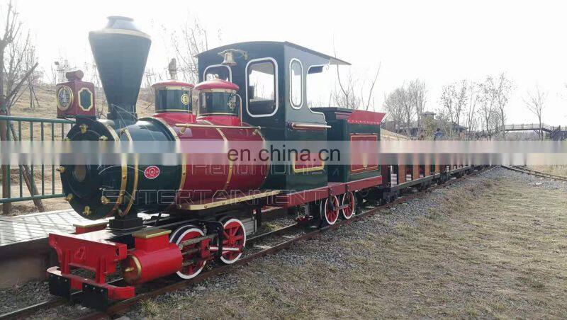 Scenic battery 24 person tourist track train for sale