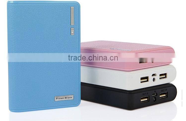 12000mAh mobile battery bank with cable for smart phone