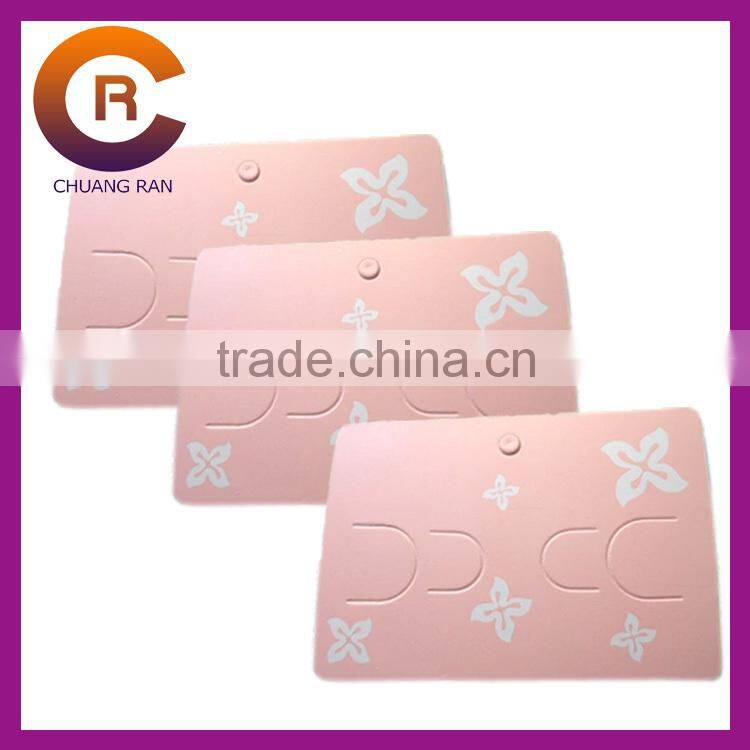 Silver hot stamping hole punched cardboard hangtag