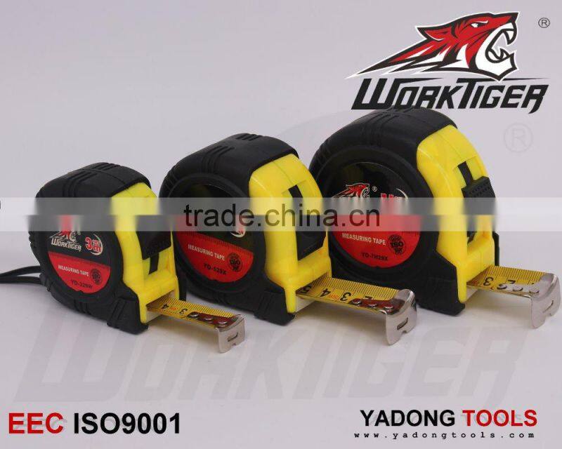 one stop rubber covered yellow abs case measuring tools