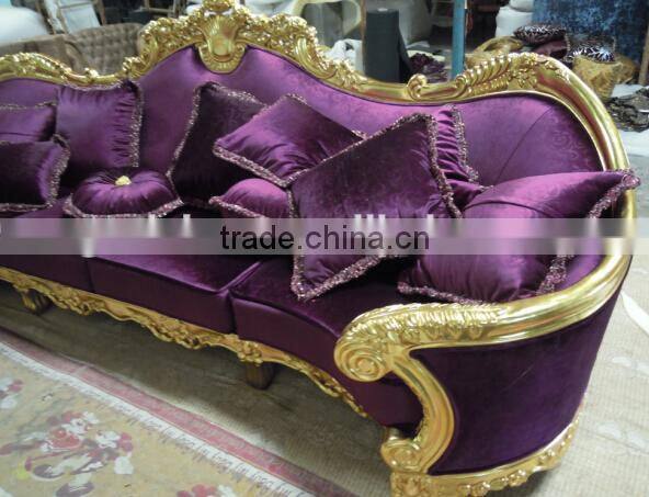 solid wood frame sofa chenille yarn fabric