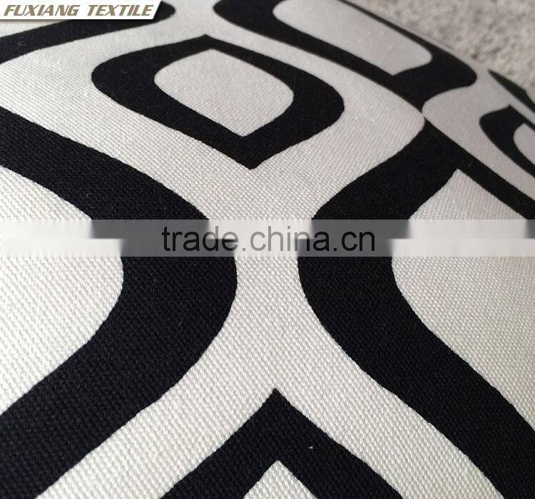 Classic geometry poly-cotton household French rural style cushion